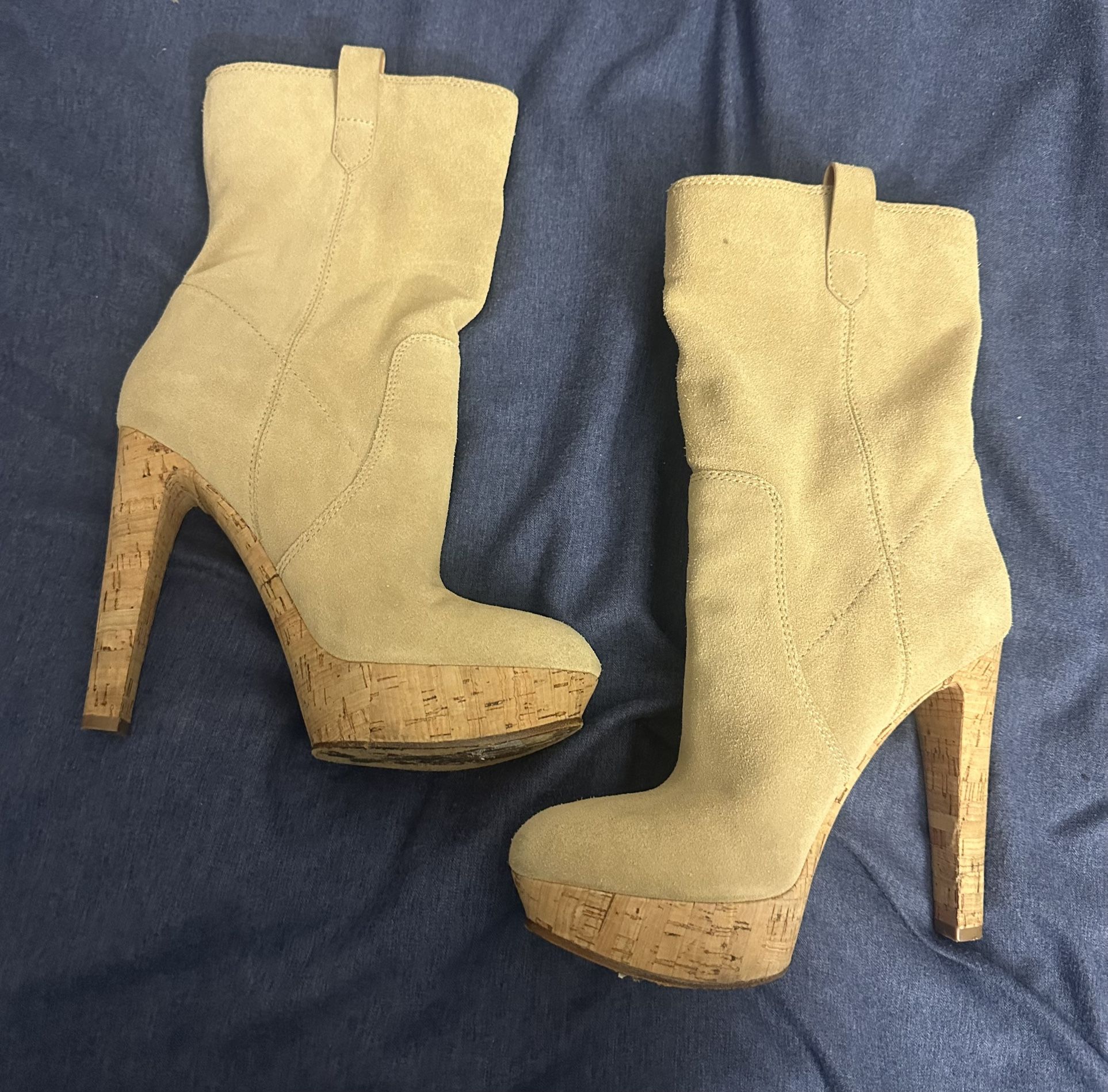 Suede platform, Michael Kors boots size 8.5