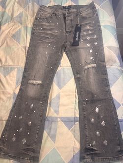 Purple jeans