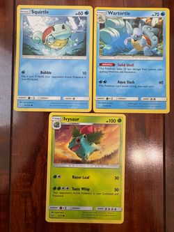 Pokemon Squirtle, Wartortle, & Iysaur Unbroken Bonds Non-Holo Lot of 3 NM/M