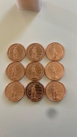 9- 1 oz Copper Right to  Bear Arms