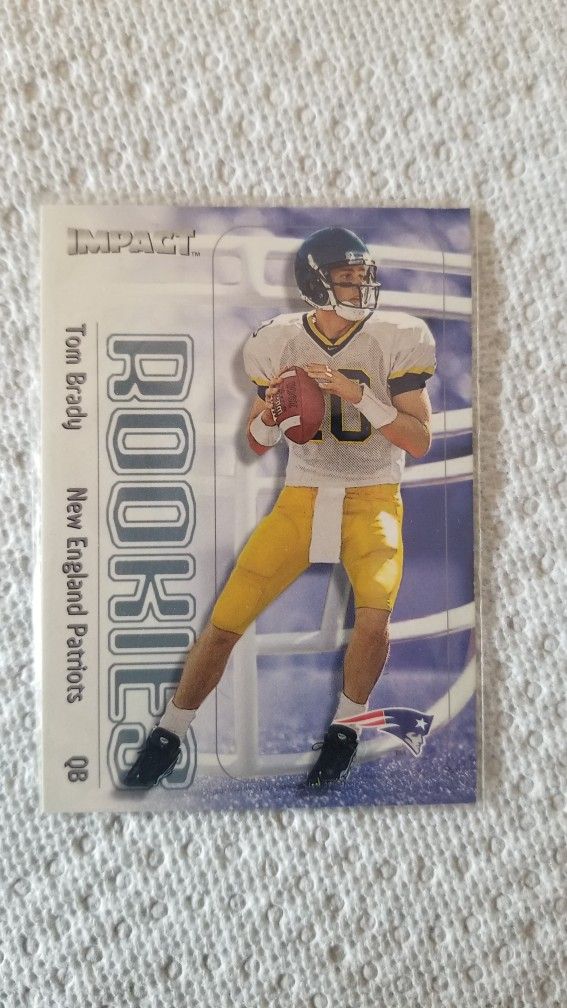 Tom Brady Football Rookie Card