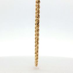 Men’s Solid 14K Yellow Gold 3mm Diamond Cut 18-inch Rope Necklace 14.3 Grams 11059468