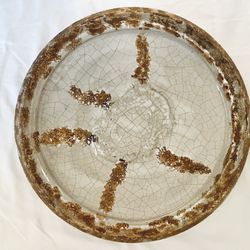 IMAX  Exclusive Heavy Pottery Made In Philippines 13.5” x 2 1/2”  Art Plater