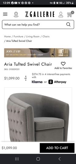 Aria Designs velvet swivel chairs