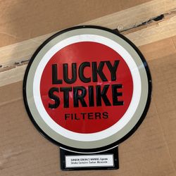Lucky Strike Cigarette Tin Sign