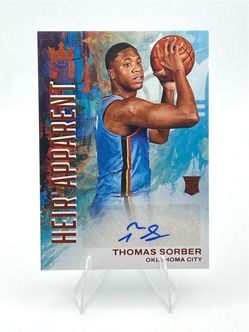 2025-26 Panini Court Kings Thomas Sorber Heir Apparent Rookie Auto VIOLET /35 RC
