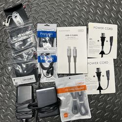 Tech Bundle – 5 iPhone Headphones + Power Bank + Chargers + USB-C Cables