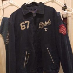 Brand New Ralph Lauren Mens Letterman Jacket