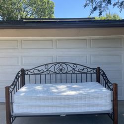 Twin Xl Bed Frame With Double Mattress 