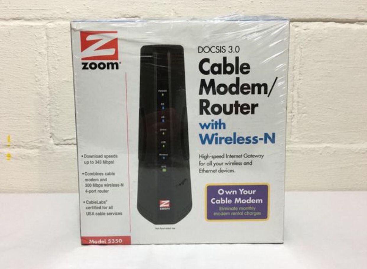 Zoom 5350 Cable Modem/Router/Gateway
