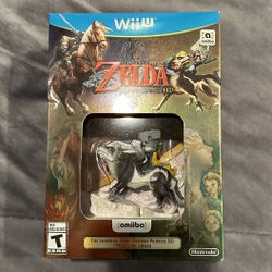 Nintendo Legend Of Zelda Twilight Princess HD Wii U Special Edition W/ Wolf Link Amiibo BRAND NEW SEALED!