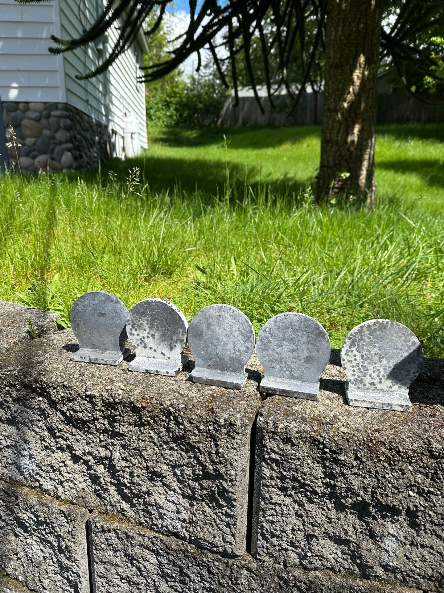 5 small ar500 steel target