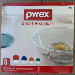 Pyrex 8pc mixing bowls