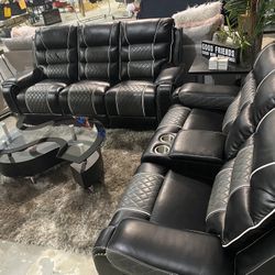 2pc Recliner Sofa Set 