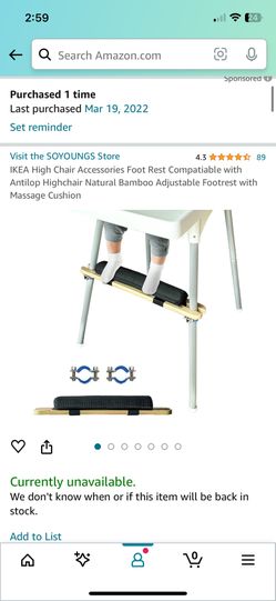 High Chair Footrest (compatible With IKEA) 
