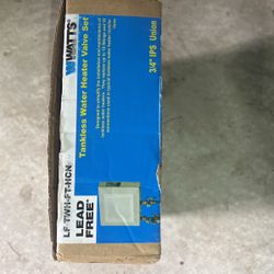 Watts Tankless Water Heater Valve Set 3/4 Ips 