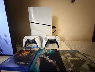 PlayStation 5 Disc 1TB Console Bundle + 2 Controllers & Games