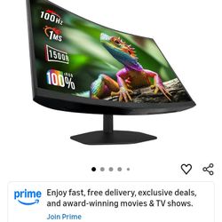 (2) C27 Curved Gaming Monitors