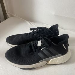 Men's sz 10.5 Adidas Originals Pod-S 3.1 Black Boost Athletic Trainer Shoes