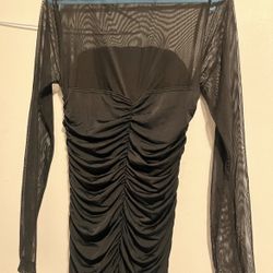 Sexy Mesh Dress Black S