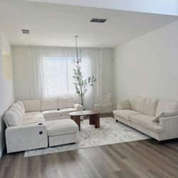 Beige Couch 11 Seat 