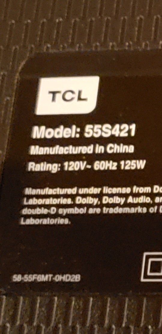 Full set of boards for TCL 55S421 TV