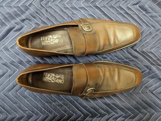 Salvatore Ferragamo: Moccasin with Gancini ornament (Sizes 12 D)