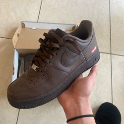 Supreme AirForce 1 Brown Size 8.5 Mens 