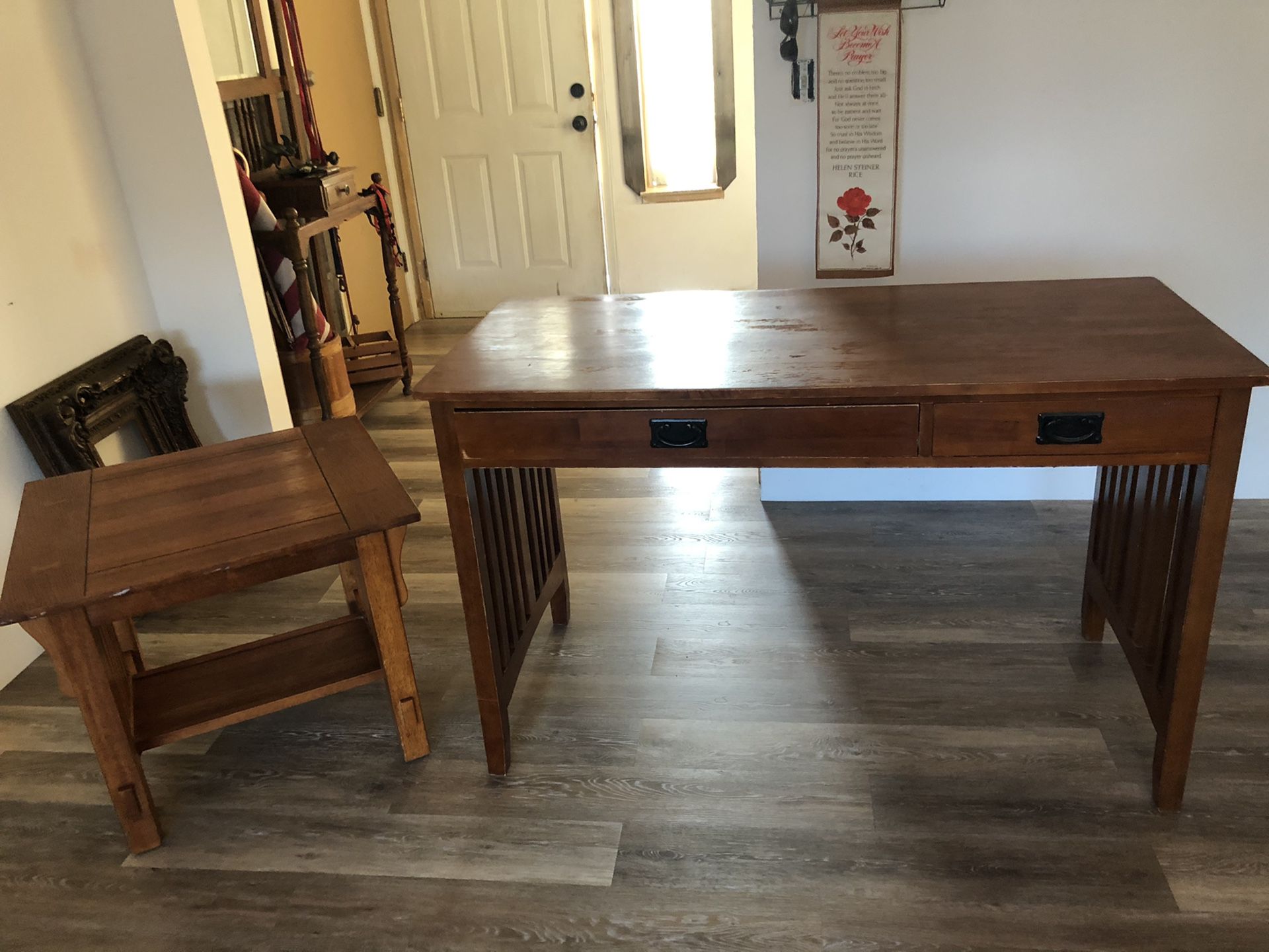 Sofa table/desk and end table