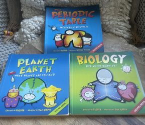 Lot of 3 Basher Science Paperback Books – Periodic Table, Biology & Planet Earth