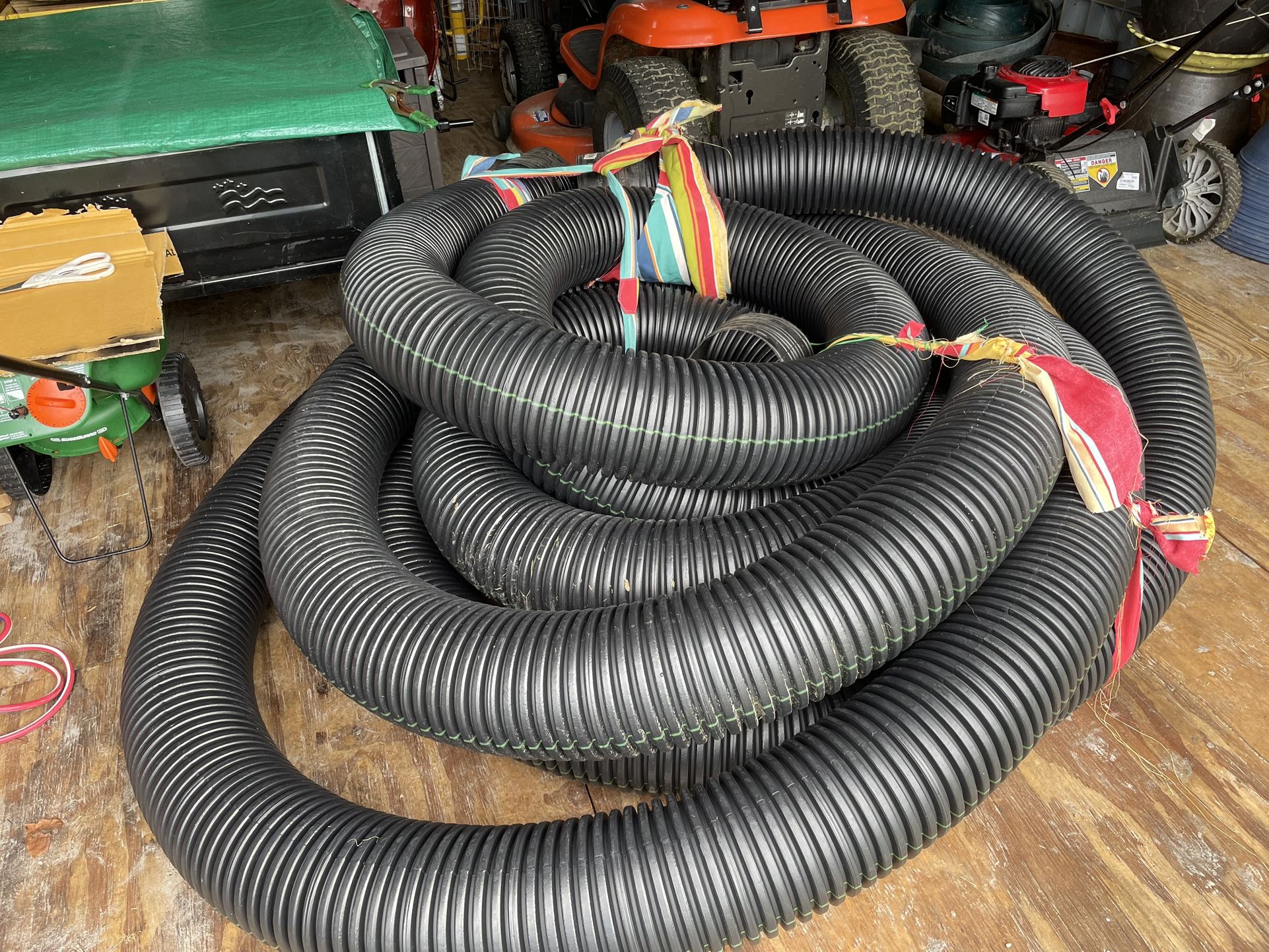 Drainage Tubing 6 Inch (new) And 3 Couplings