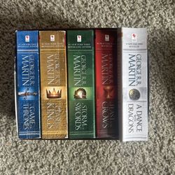 George R.R Martin, Game of Thrones box set, a song of fire and ice.