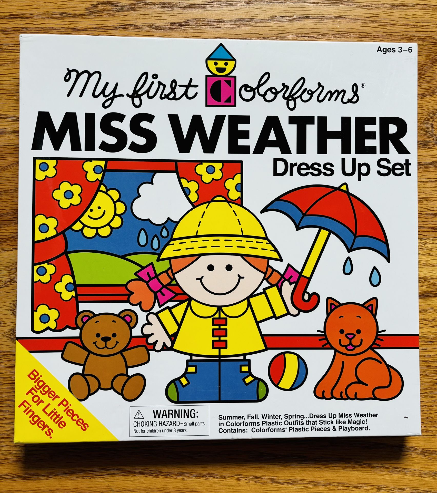 Colorforms Classic Miss Weather Re-Stickable Sticker Set - NIB
