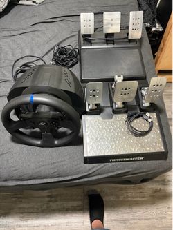 Thrustmaster Sim racing wheel (T300RS) and load cell pedal (T-3PM)
