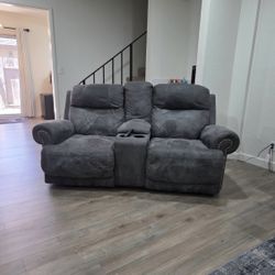 Double Recliner Gray