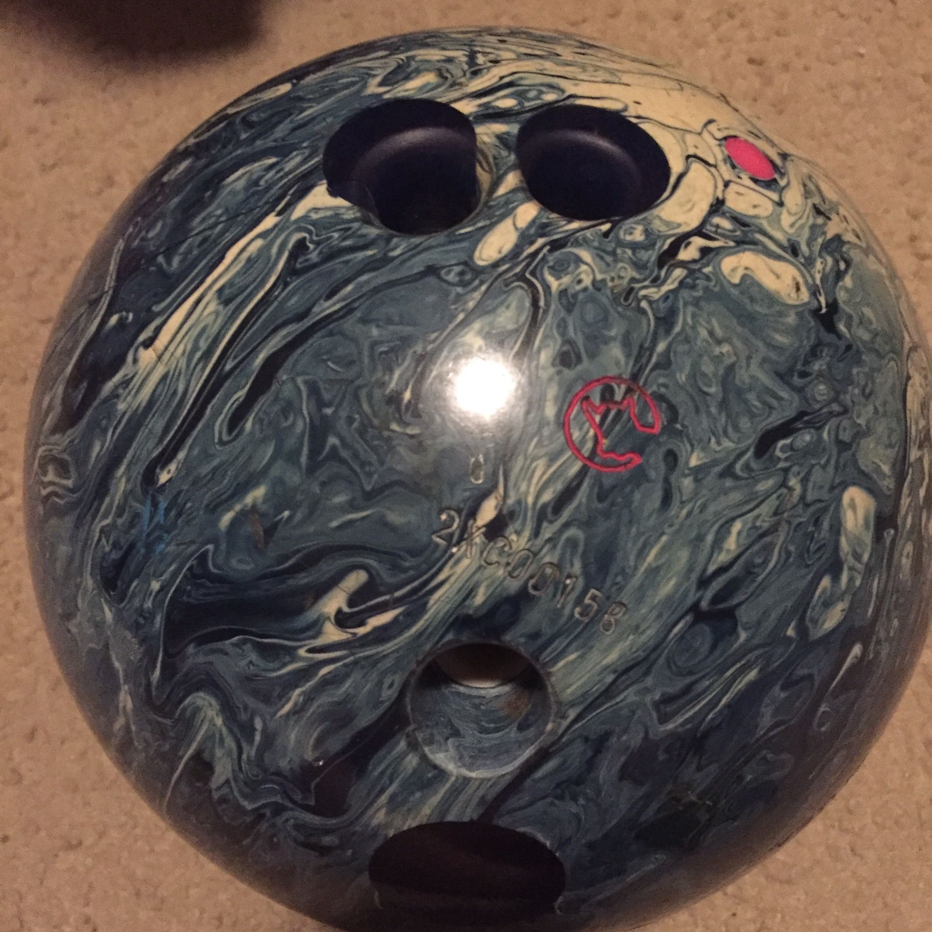 Columbia 300 wicked flipside craft bowling ball cracked