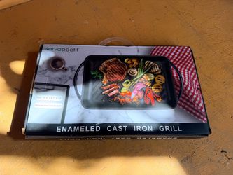 Servappétit Enameled Cast Iron Grill Pan