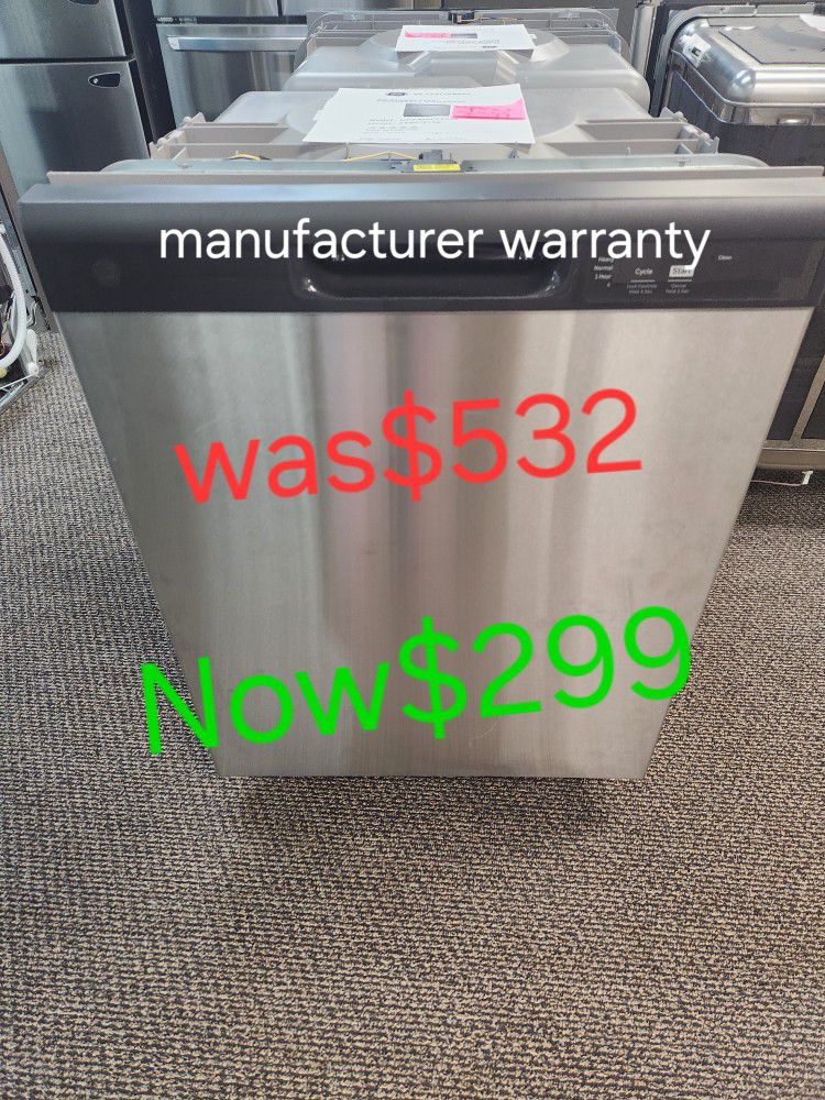 GE Front Control Dishwasher With 1 YEAR MANUFACTURERS WARRANTY 