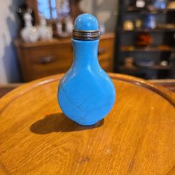 Vintage Chinese Turquoise Snuff Bottle 
