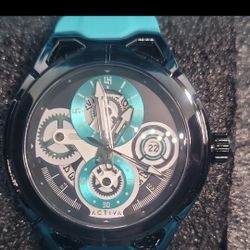 activa Drift X Invicta 44mm women's watch tifany blue whit impact box indicator