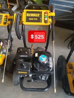 DEWALT GAS PRESSURE WASHER 3600 PSI HONDA INGINE 200 CC