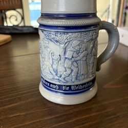 Rare Beer Mug With Frog Inside