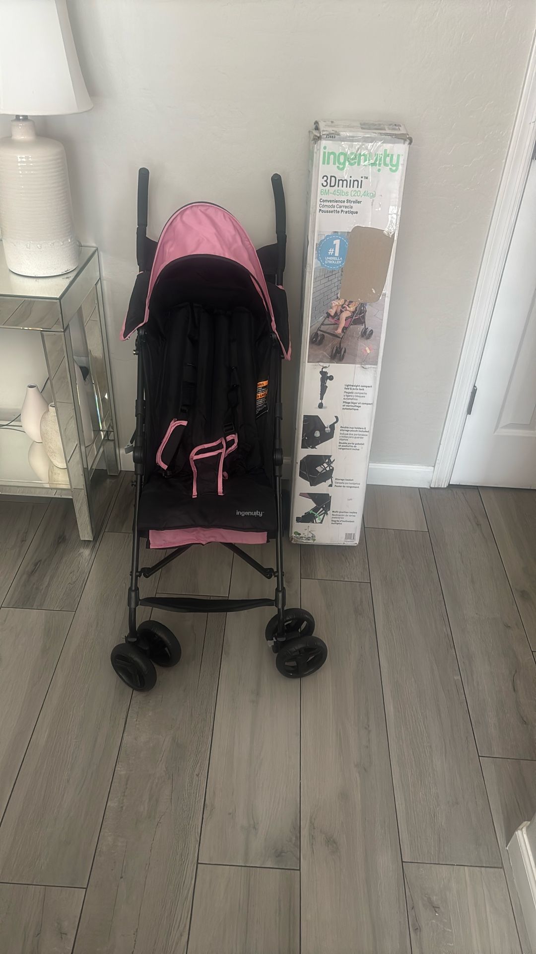 3D Pink Stroller
