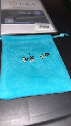 925 Silver Stud Moissanite Earrings