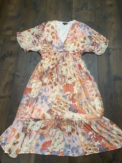 Womans Pink Peach Dress Size Large By Meeirendi #8