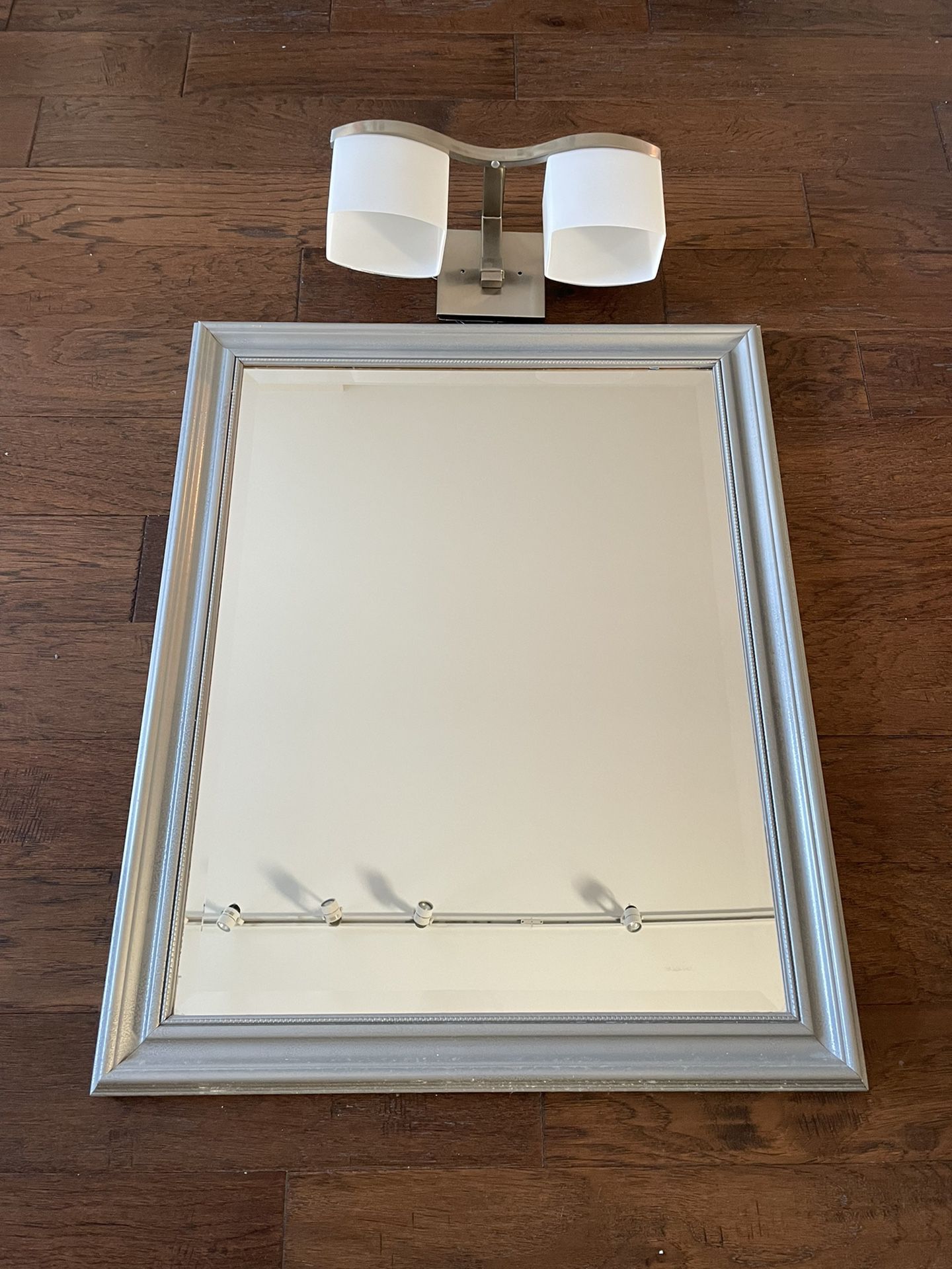Mirror With Light Fixture