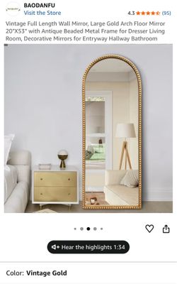 Arch floor Mirror