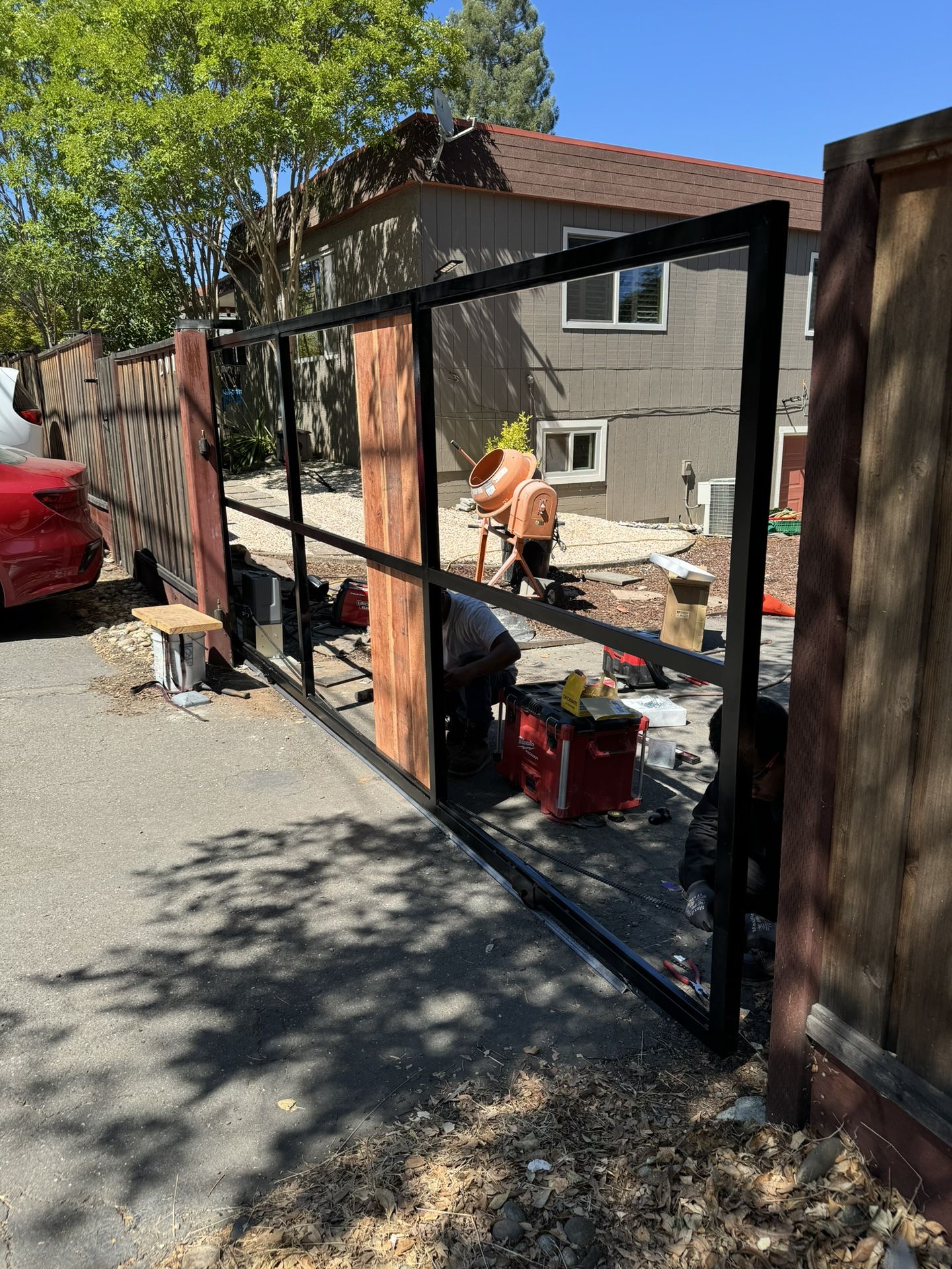 Metal Wood , Automatic Gate