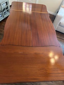 Antique wood dining table 3 in 1