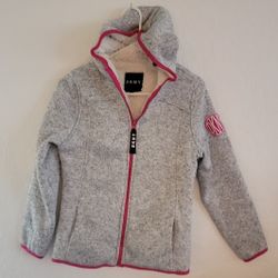 Girls DKNY  Sherpa Zip Up Hoodie